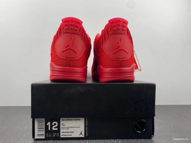One Kick Red AQ3559-600 Retro 4 Jordan Flyknit 0707